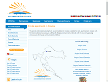 Tablet Screenshot of croatia.accommodationincroatia.net